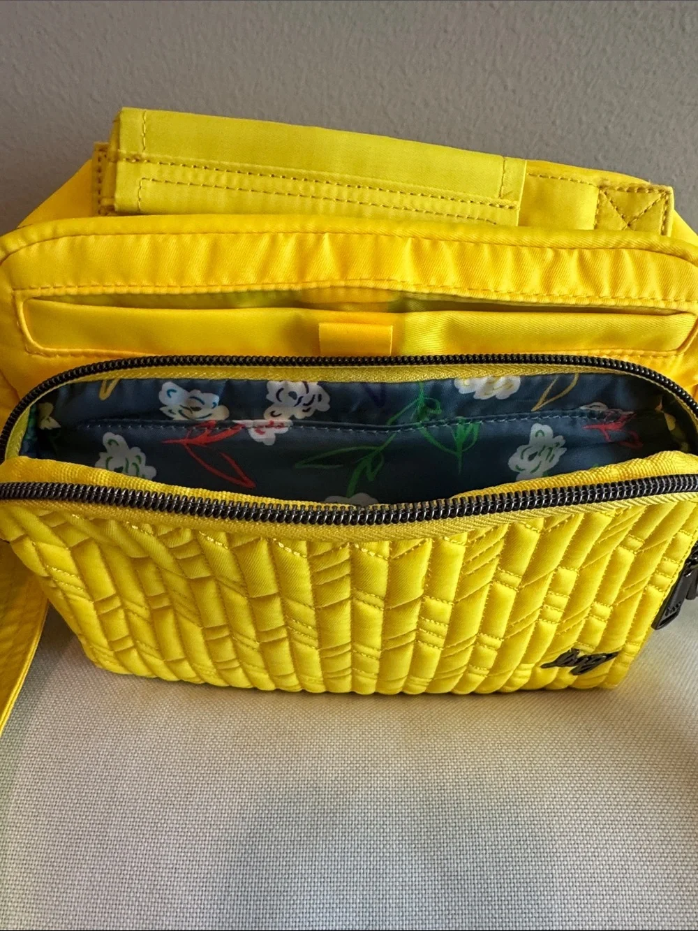 LUG Yellow Ranger mini Crossbody Bag w/ adjustable strap and top handle
